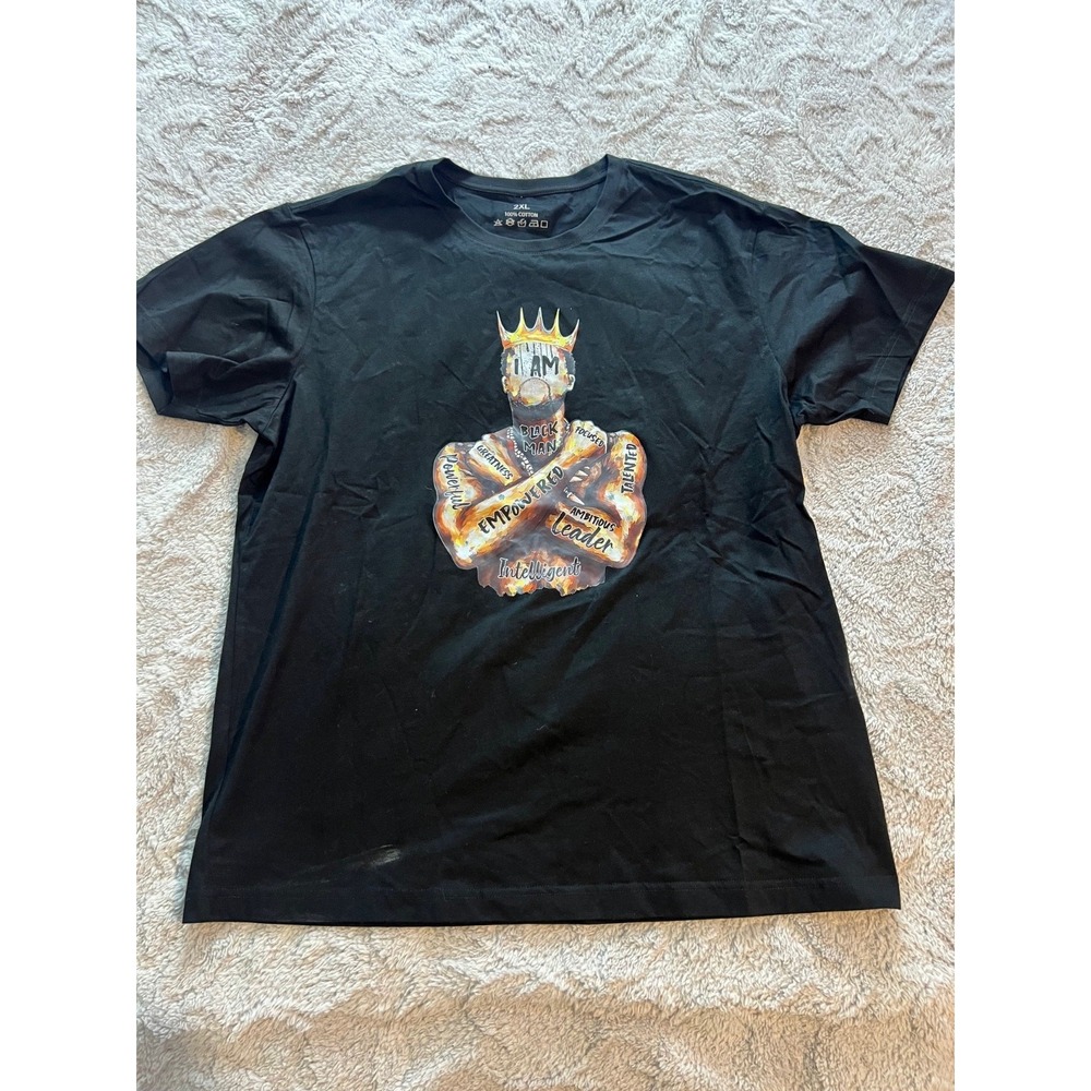 Men's‎ I Am A Black Man T Shirt 2XL